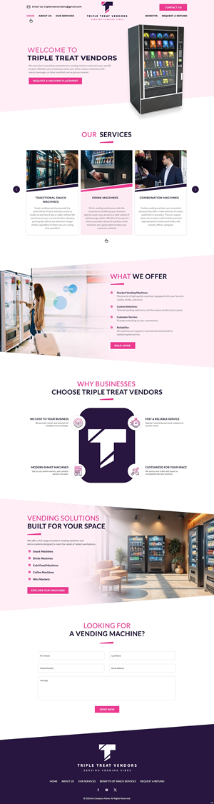 Web-Design von pb für Triple Treat Vendors LLC | Design: #36742960
