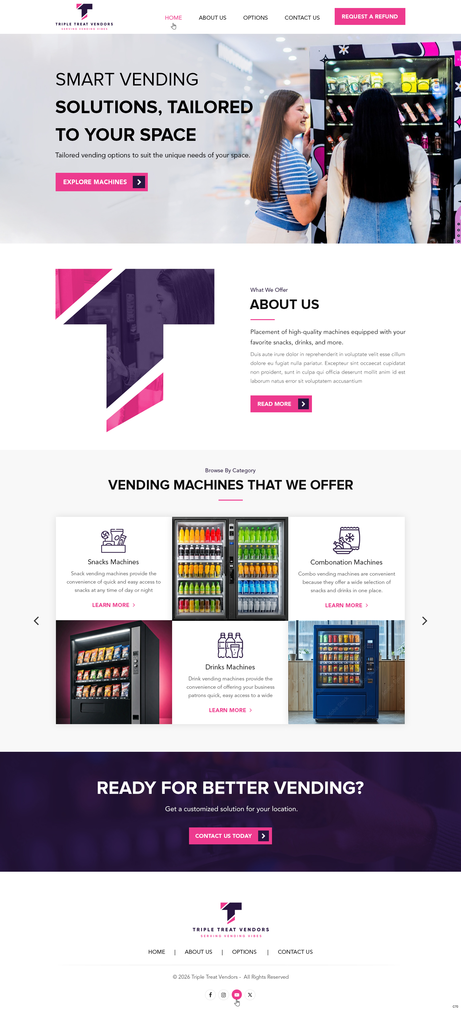 Web-Design von pb für Triple Treat Vendors LLC | Design #36742961