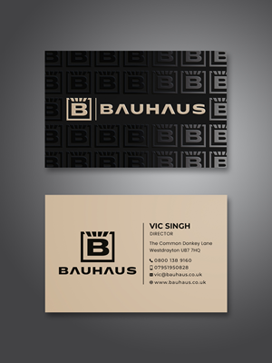 Design de Carte de Visite par Creative Moon Design pour UK Bauhaus | Design : #36730532