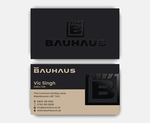 Business Card Design by DesignerShahadat for UK Bauhaus | Design: #36730424