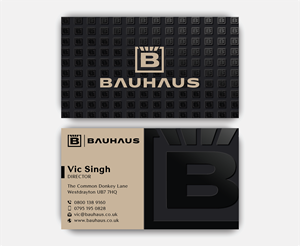 Business Card Design by DesignerShahadat for UK Bauhaus | Design: #36734450