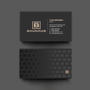 Visitenkarten-Design von chandrayaan.creative für UK Bauhaus | Design: #36740923