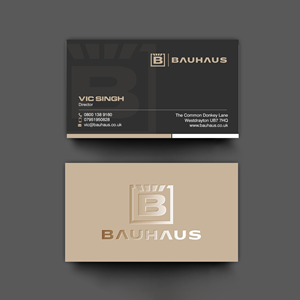Visitenkarten-Design von chandrayaan.creative für UK Bauhaus | Design: #36740925