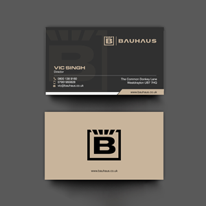 Visitenkarten-Design von chandrayaan.creative für UK Bauhaus | Design: #36740932