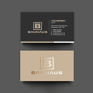 Visitenkarten-Design von chandrayaan.creative für UK Bauhaus | Design: #36740933