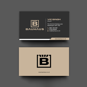 Visitenkarten-Design von chandrayaan.creative für UK Bauhaus | Design: #36740935