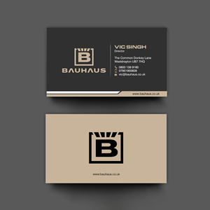 Visitenkarten-Design von chandrayaan.creative für UK Bauhaus | Design: #36740936