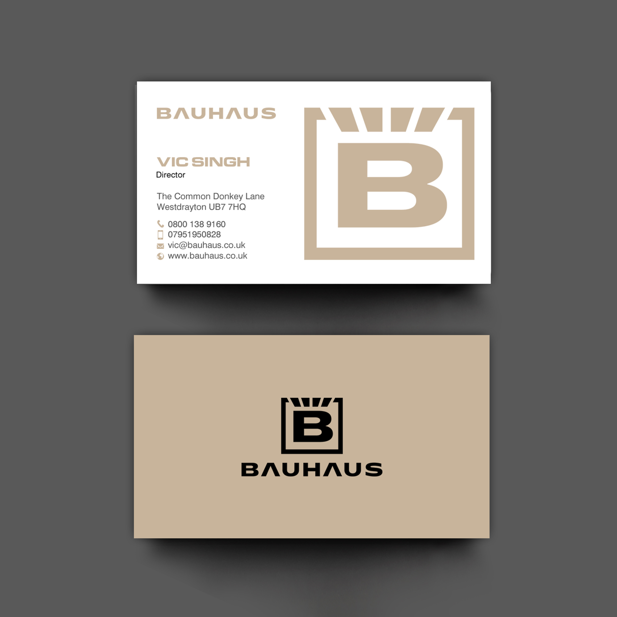 Visitenkarten-Design von chandrayaan.creative für UK Bauhaus | Design #36740941