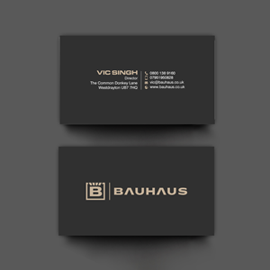 Visitenkarten-Design von chandrayaan.creative für UK Bauhaus | Design: #36740942