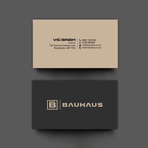 Visitenkarten-Design von chandrayaan.creative für UK Bauhaus | Design: #36740943