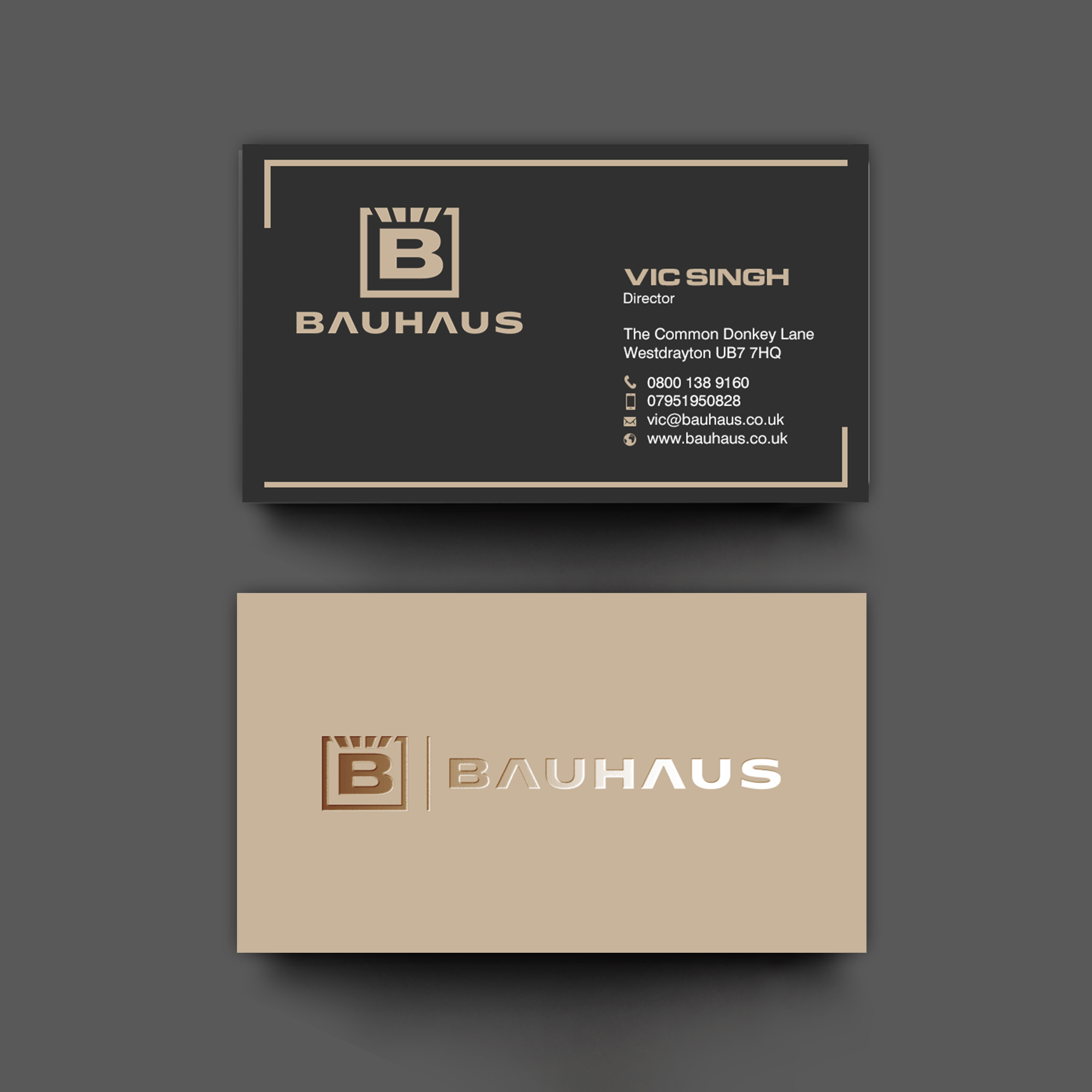 Visitenkarten-Design von chandrayaan.creative für UK Bauhaus | Design #36740947