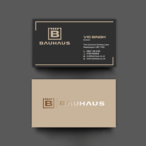 Visitenkarten-Design von chandrayaan.creative für UK Bauhaus | Design: #36740947