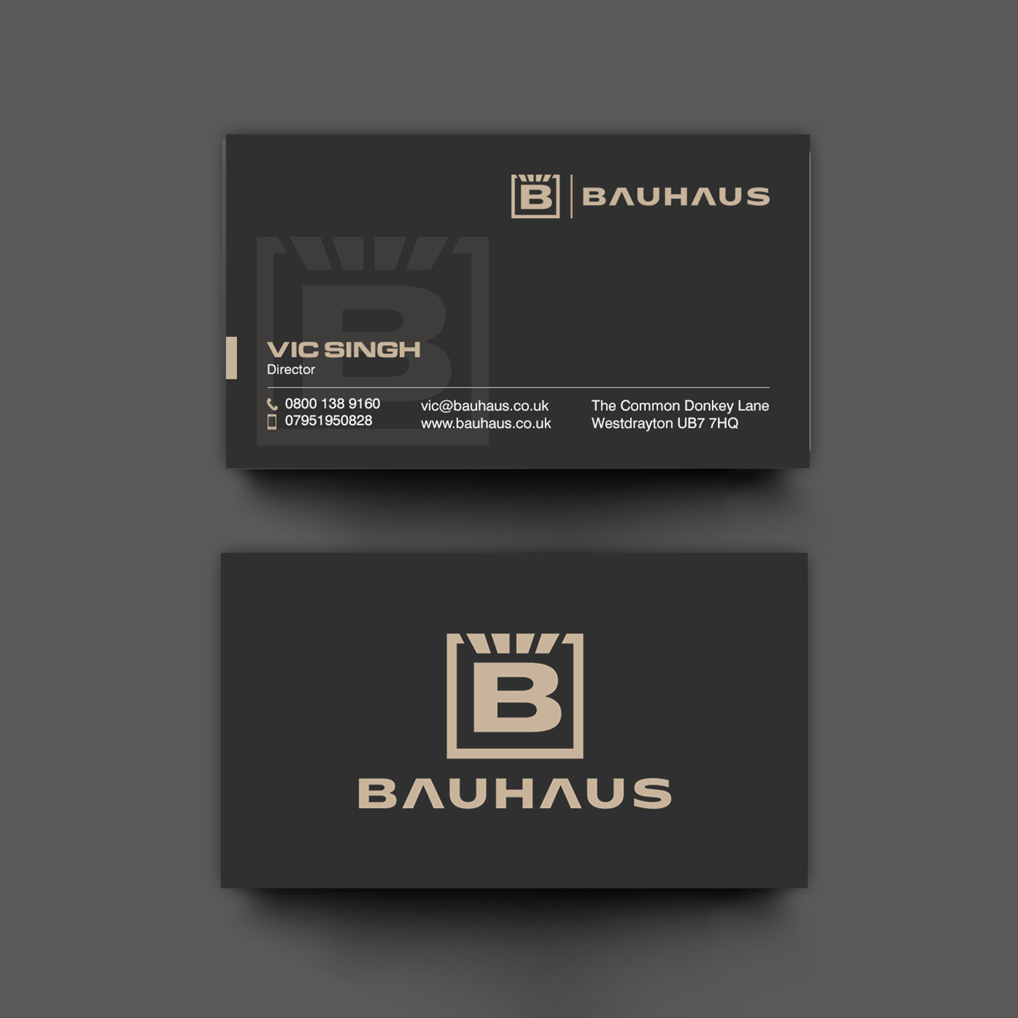 Visitenkarten-Design von chandrayaan.creative für UK Bauhaus | Design #36740948