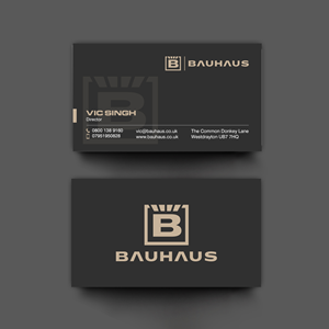 Visitenkarten-Design von chandrayaan.creative für UK Bauhaus | Design: #36740948