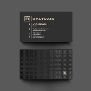 Visitenkarten-Design von chandrayaan.creative für UK Bauhaus | Design: #36740950