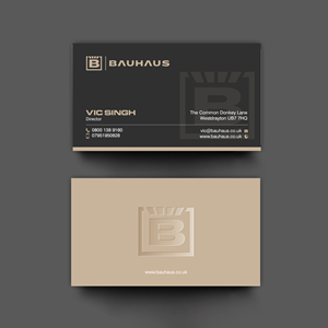 Visitenkarten-Design von chandrayaan.creative für UK Bauhaus | Design: #36740951