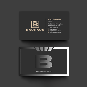 Visitenkarten-Design von chandrayaan.creative für UK Bauhaus | Design: #36756127