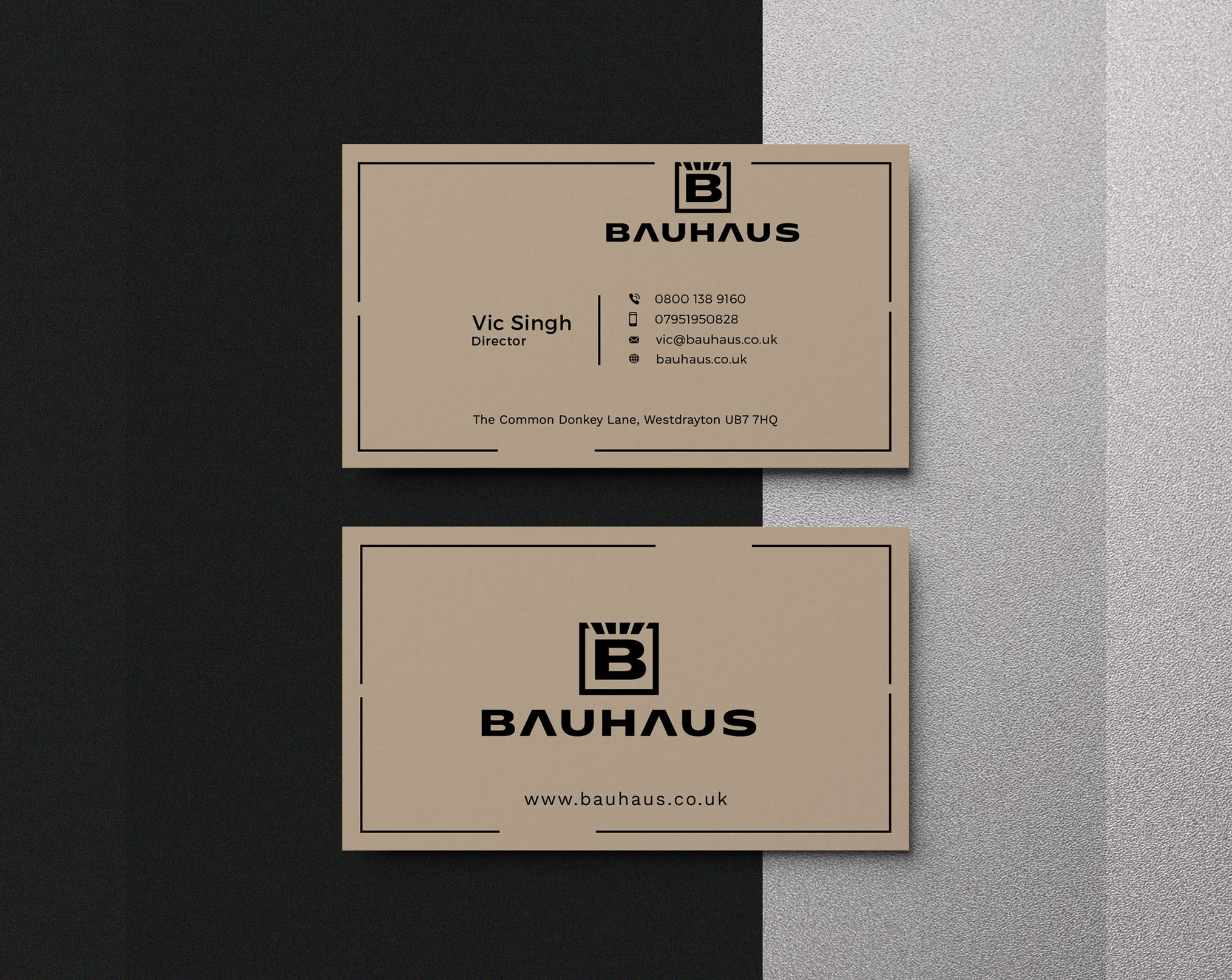 Design de Carte de Visite par creativziner pour UK Bauhaus | Design #36754519