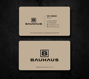 Business Card Design by Uttom 2 for UK Bauhaus | Design: #36730413