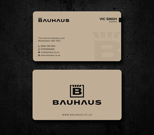 Business Card Design by Uttom 2 for UK Bauhaus | Design: #36730415