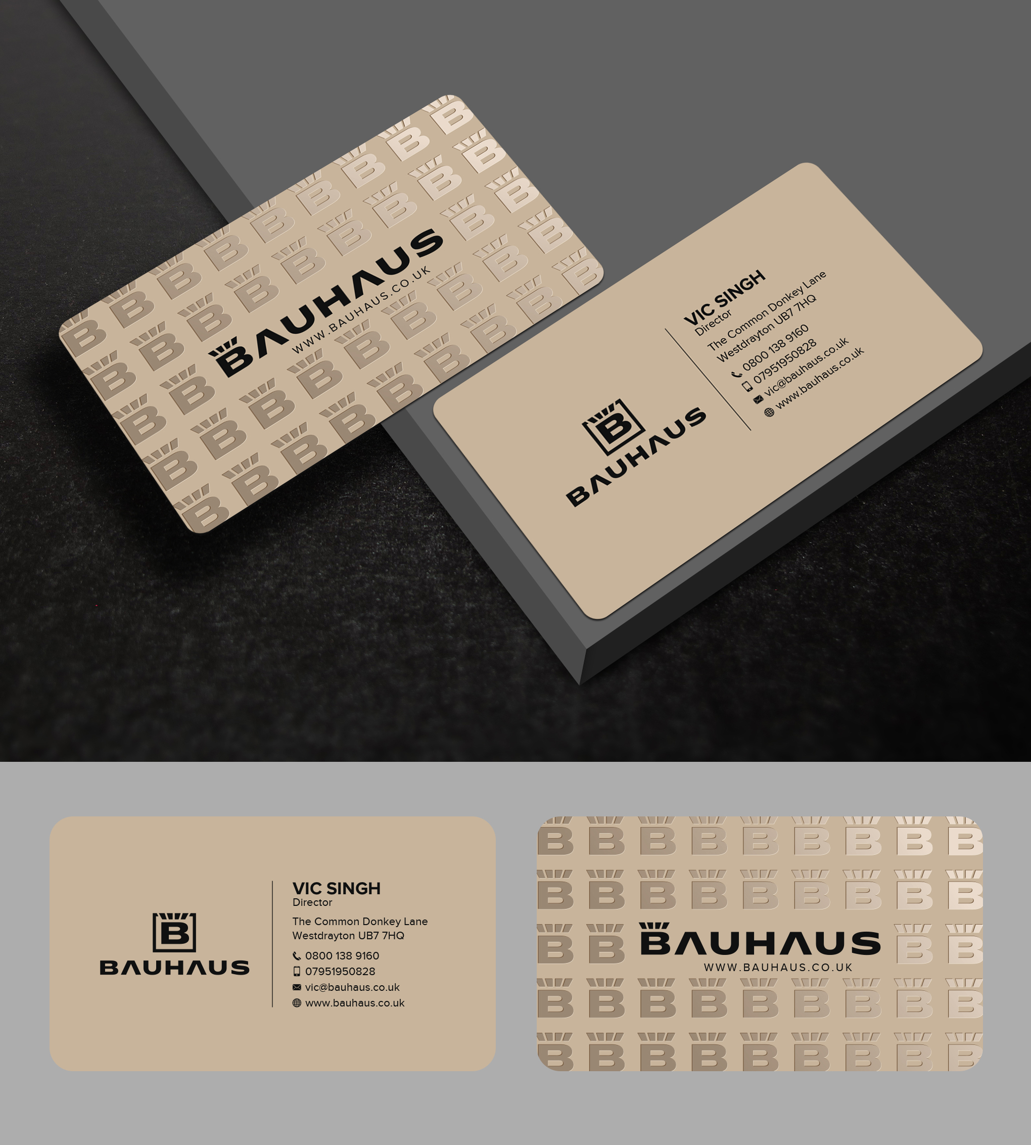 Business Card Design by Uttom 2 for UK Bauhaus | Design #36737589