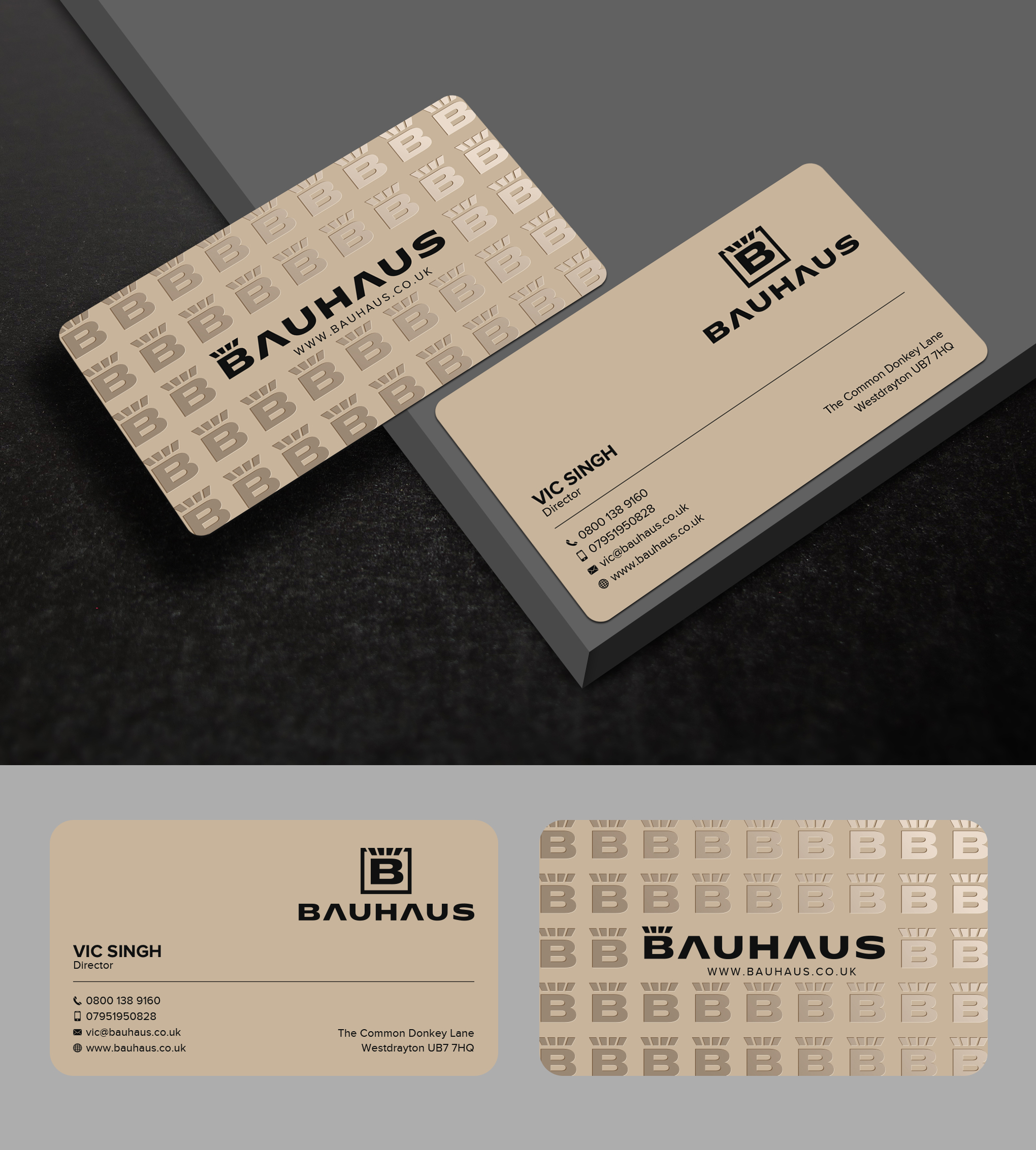 Business Card Design by Uttom 2 for UK Bauhaus | Design #36737590
