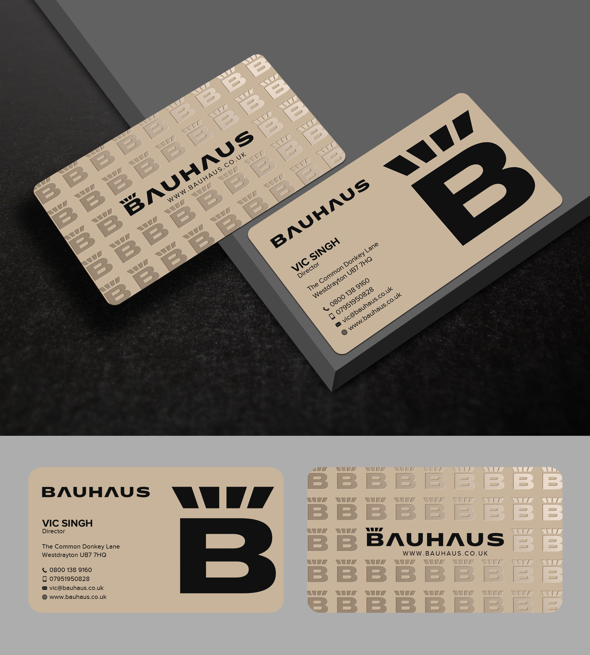Business Card Design by Uttom 2 for UK Bauhaus | Design #36737591