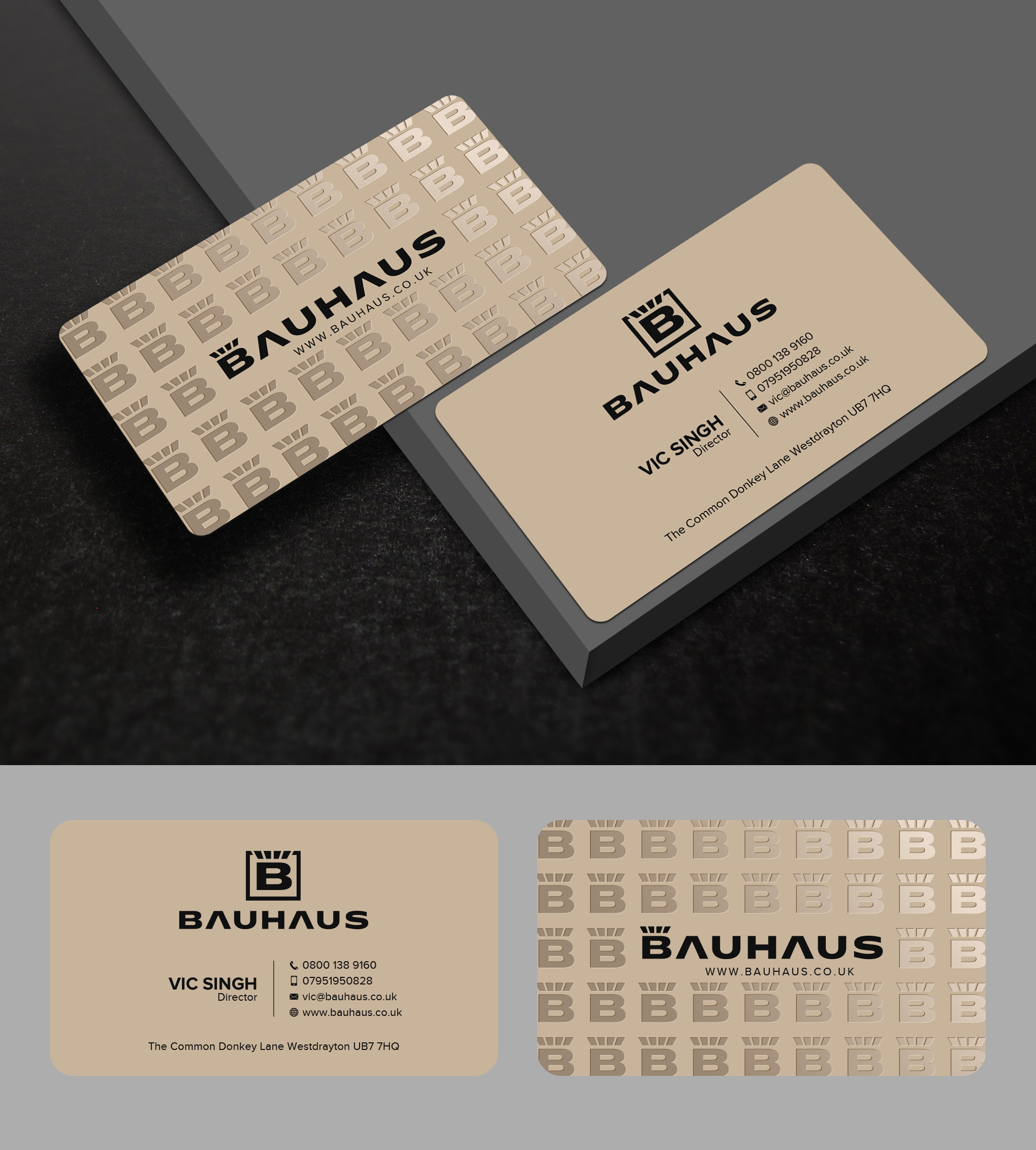 Business Card Design by Uttom 2 for UK Bauhaus | Design #36737592