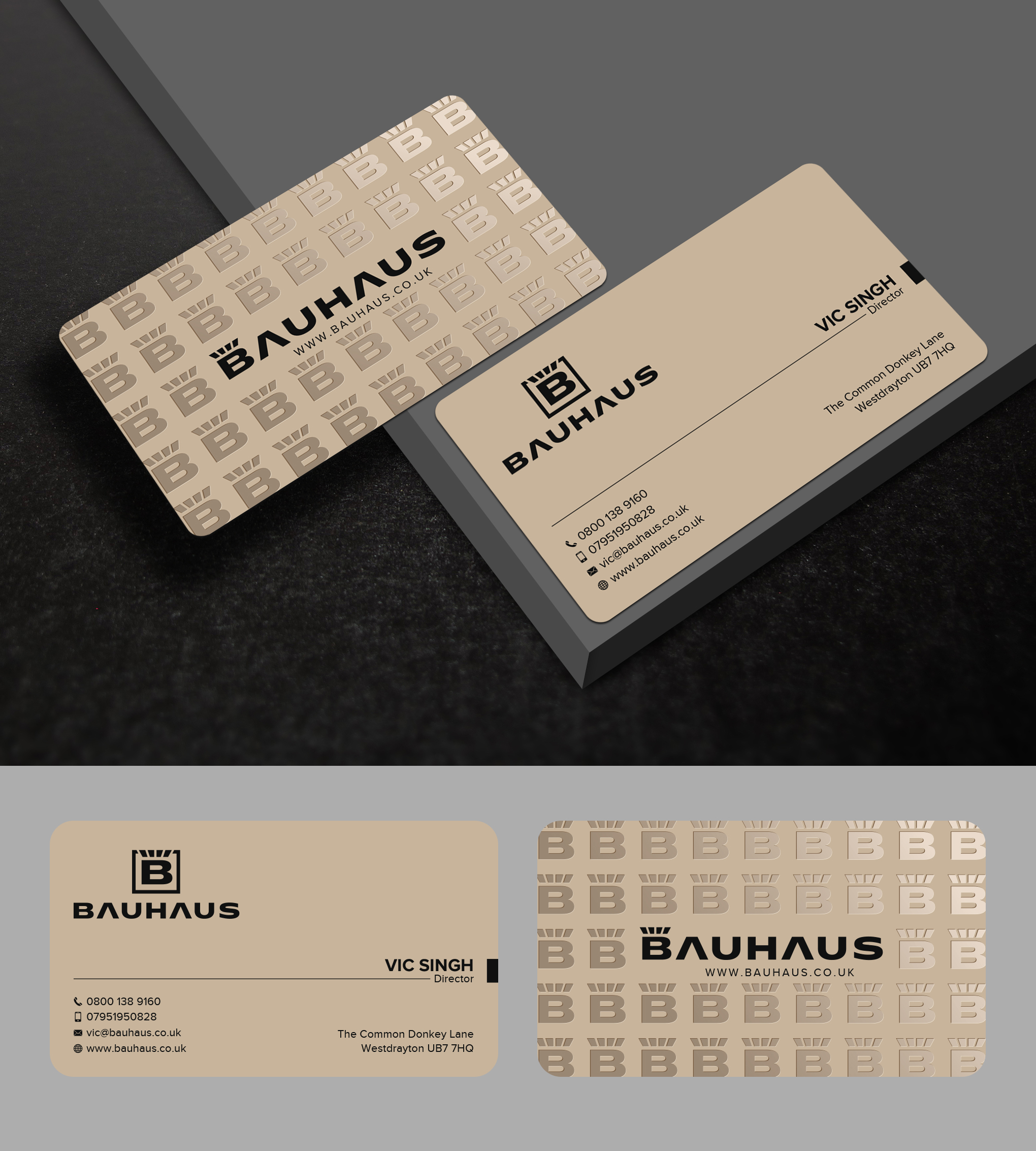 Business Card Design by Uttom 2 for UK Bauhaus | Design #36737597