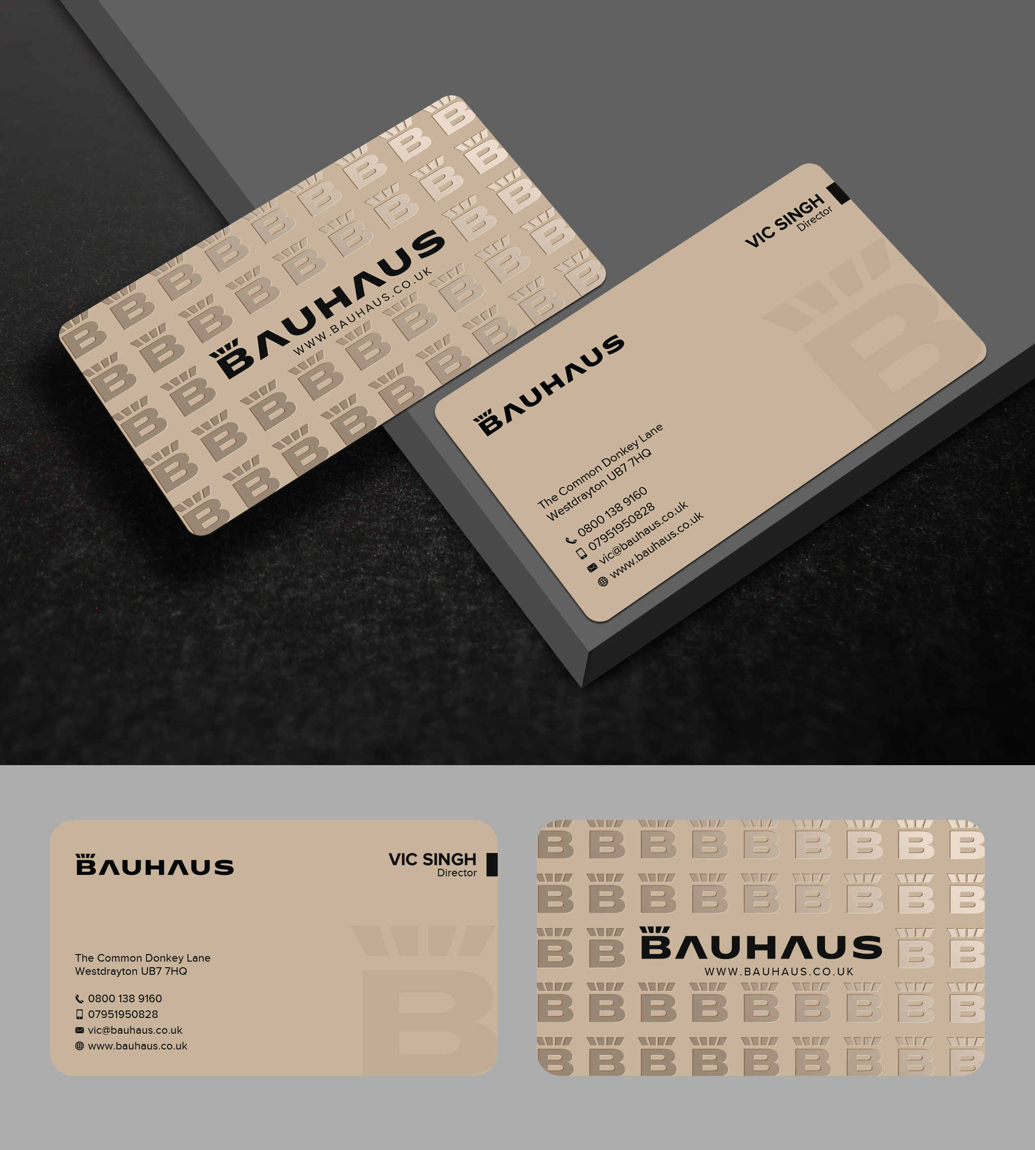 Business Card Design by Uttom 2 for UK Bauhaus | Design #36737598