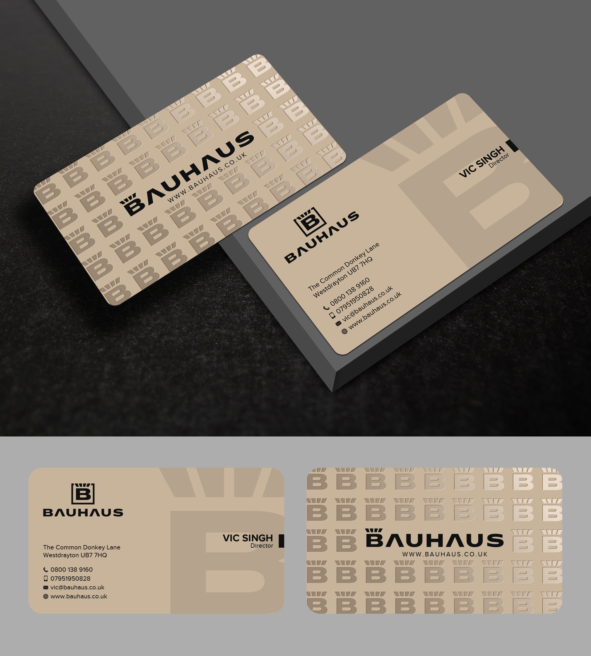 Business Card Design by Uttom 2 for UK Bauhaus | Design #36737599