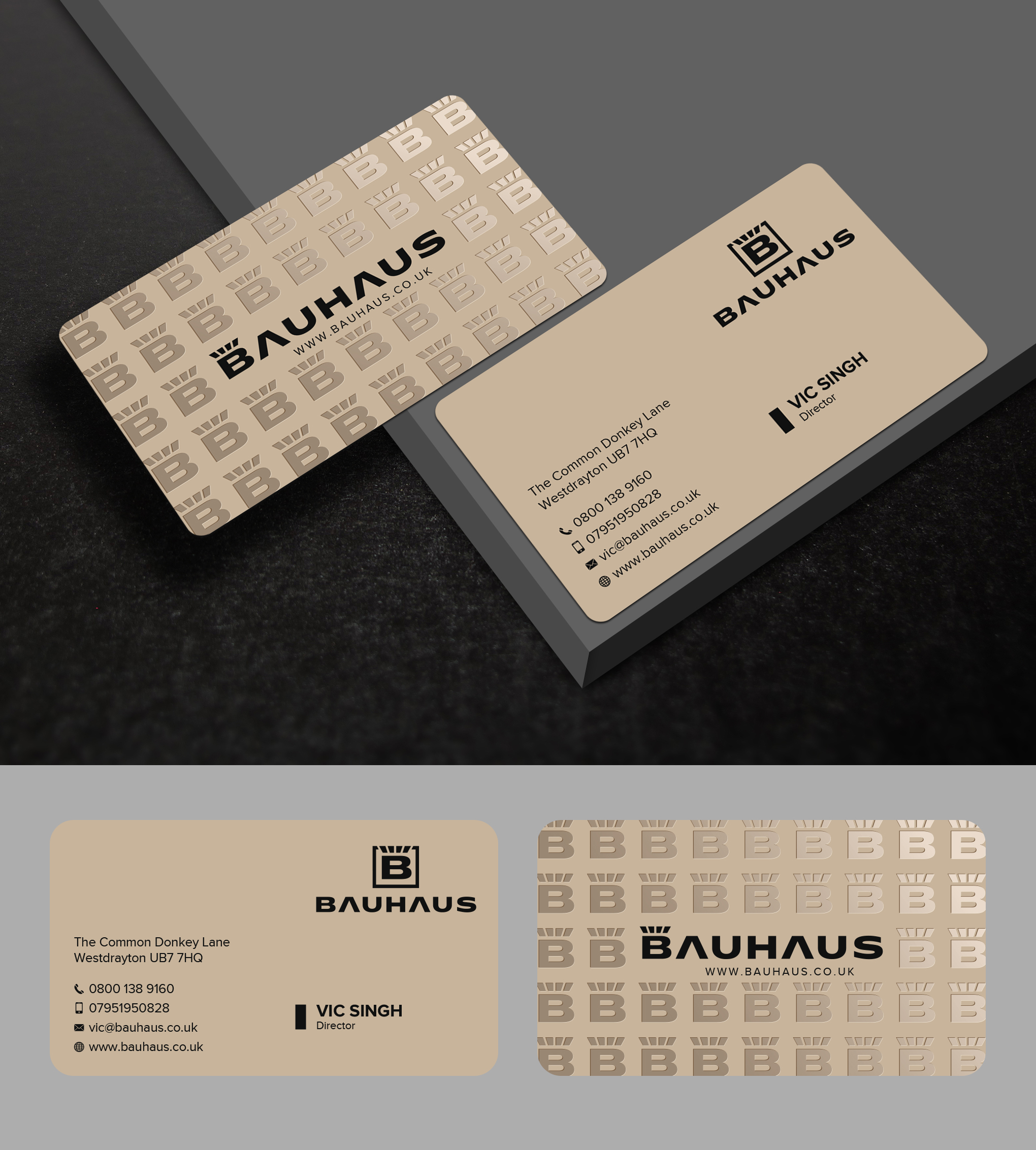 Business Card Design by Uttom 2 for UK Bauhaus | Design #36737601
