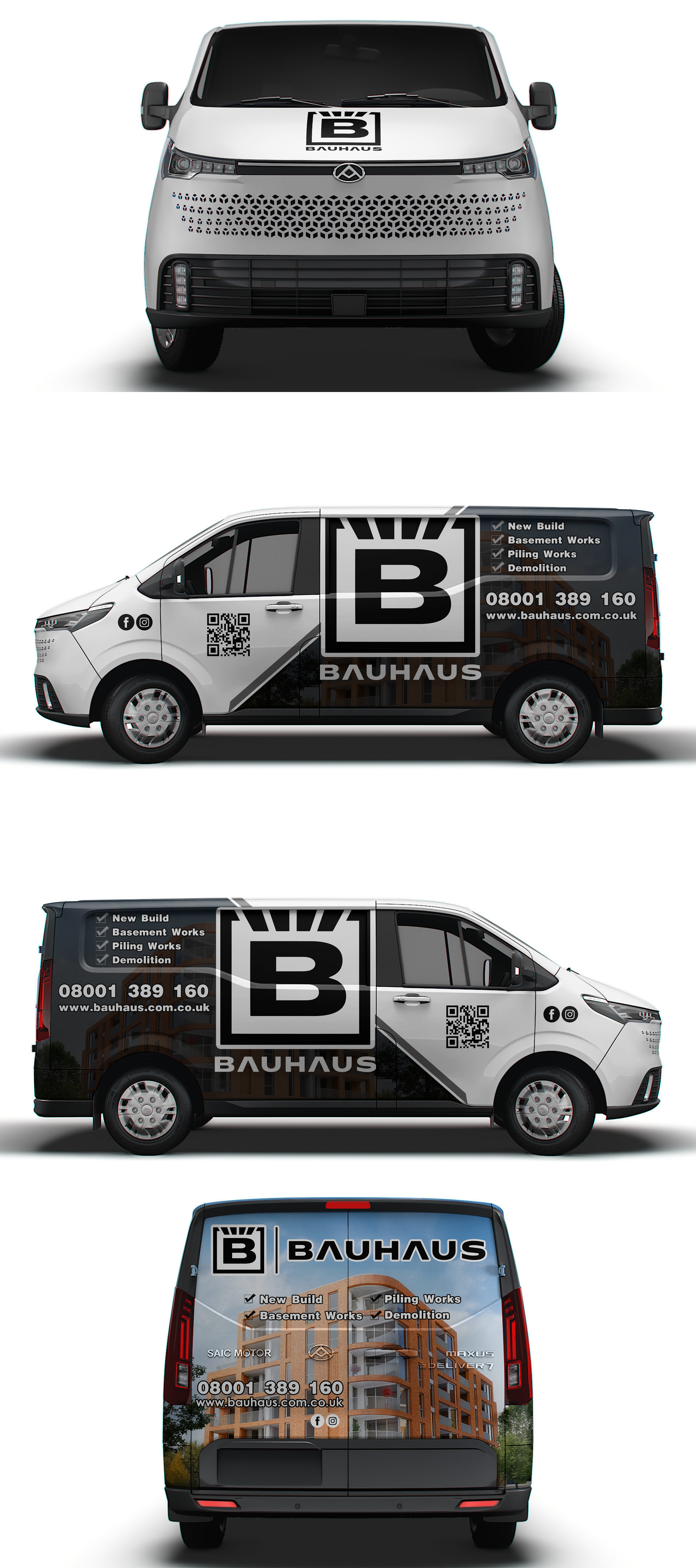 Diseño de Rotulación de Vehículo por AZ_Studio para UK Bauhaus | Diseño #36753674