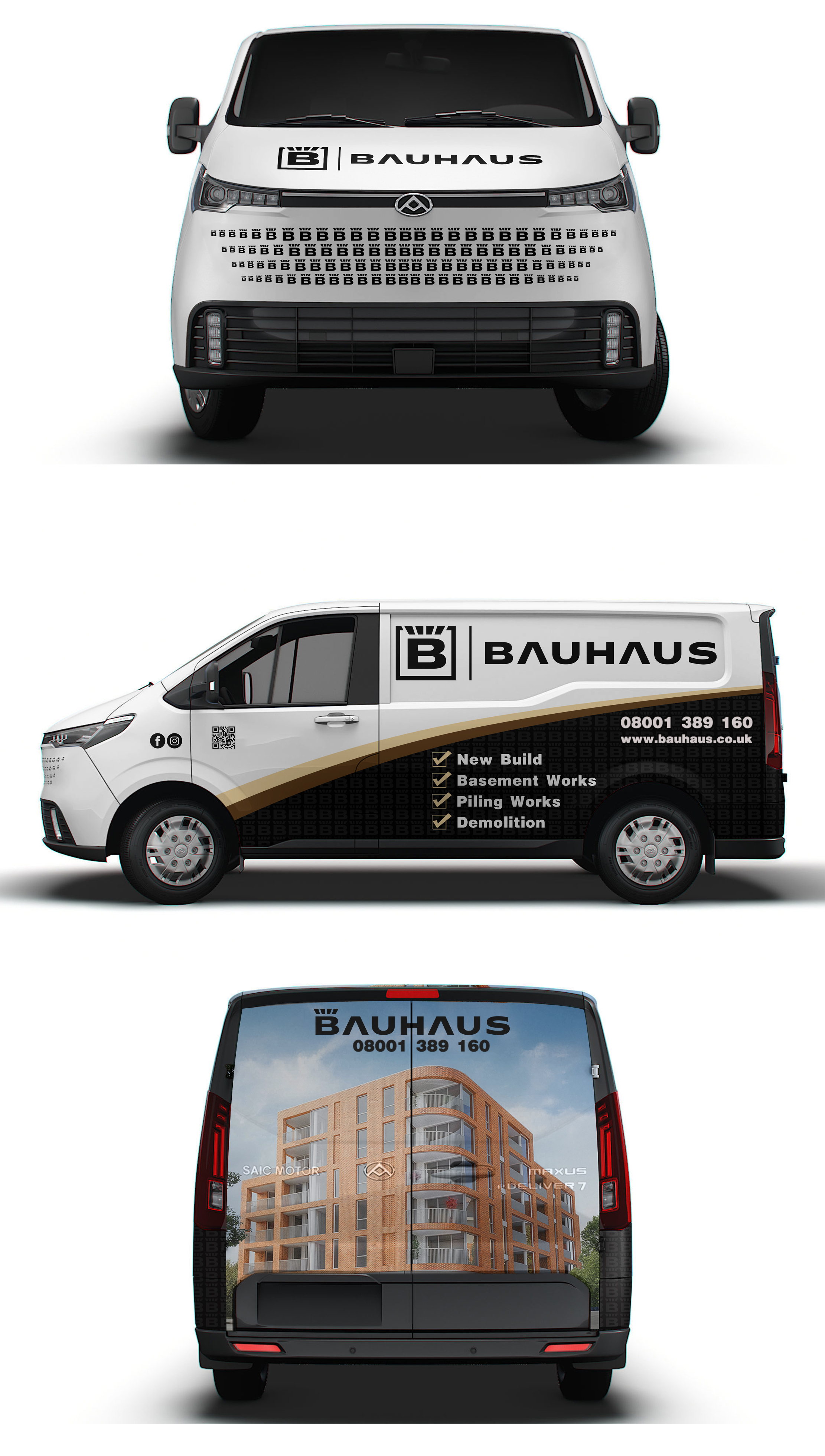 Diseño de Rotulación de Vehículo por AZ_Studio para UK Bauhaus | Diseño #36773212