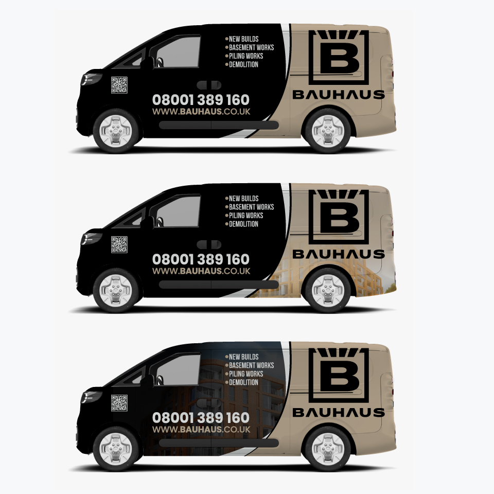 Diseño de Rotulación de Vehículo por Yoga Tri para UK Bauhaus | Diseño #36736267