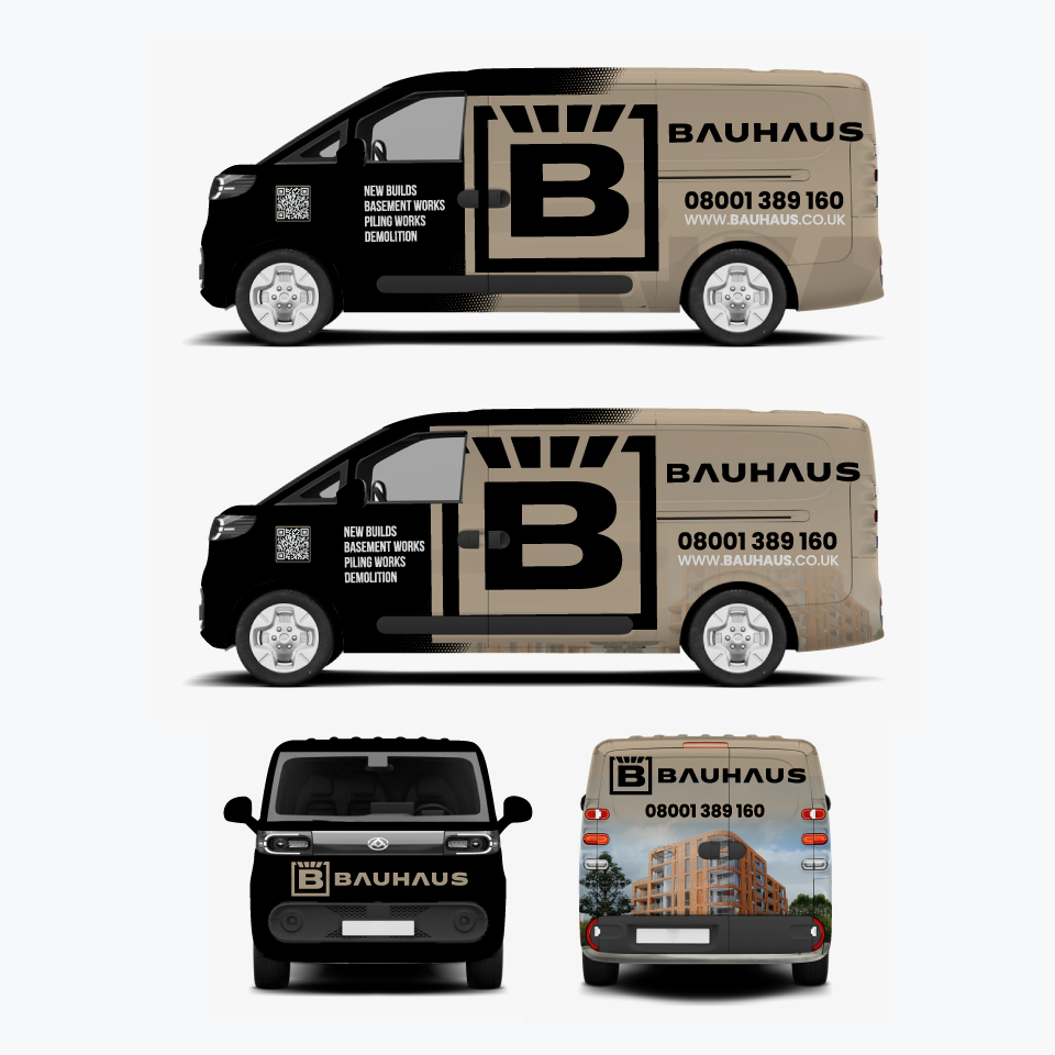 Diseño de Rotulación de Vehículo por Yoga Tri para UK Bauhaus | Diseño #36738814