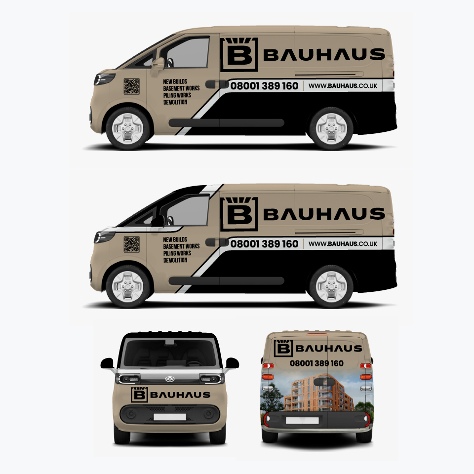 Diseño de Rotulación de Vehículo por Yoga Tri para UK Bauhaus | Diseño #36746588