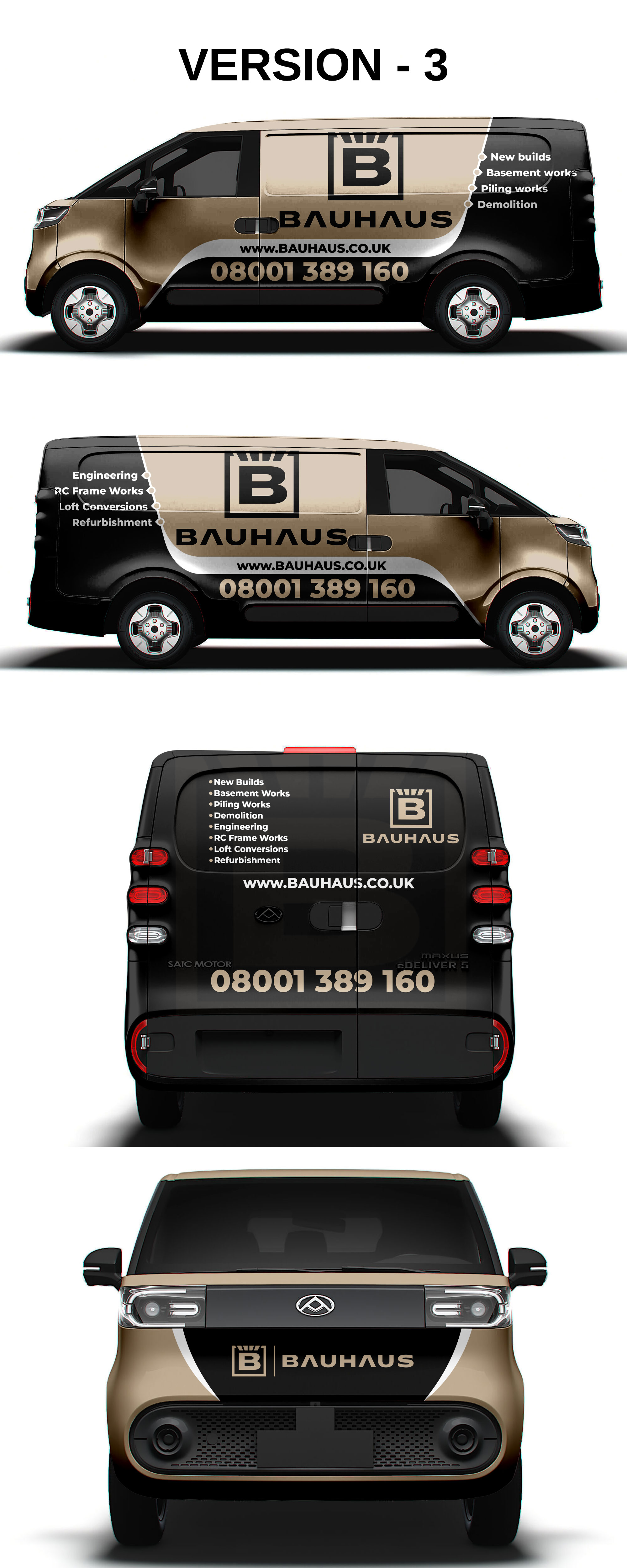 Diseño de Rotulación de Vehículo por Imagine design000 para UK Bauhaus | Diseño #36744686