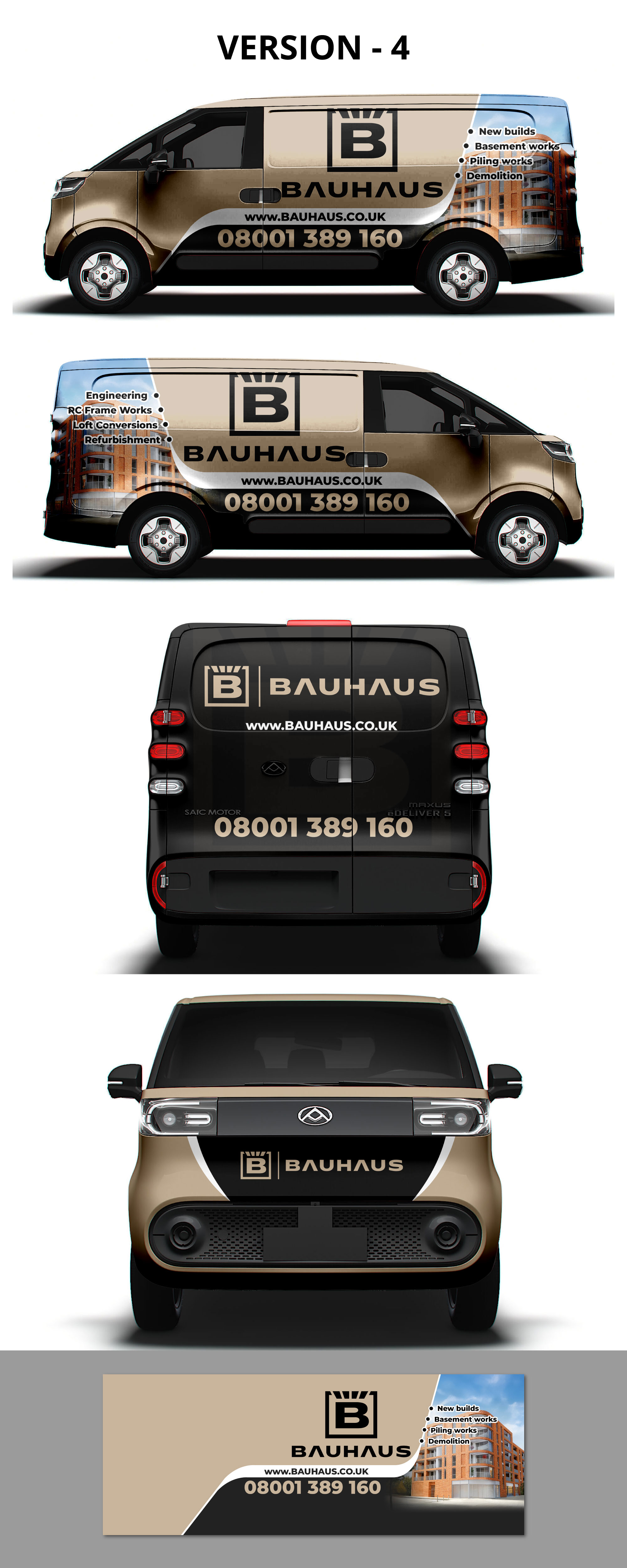 Diseño de Rotulación de Vehículo por Imagine design000 para UK Bauhaus | Diseño #36746847