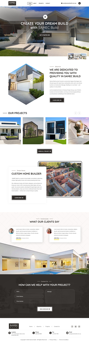 Web Design by Dreams Designs for this project | Design #36741486