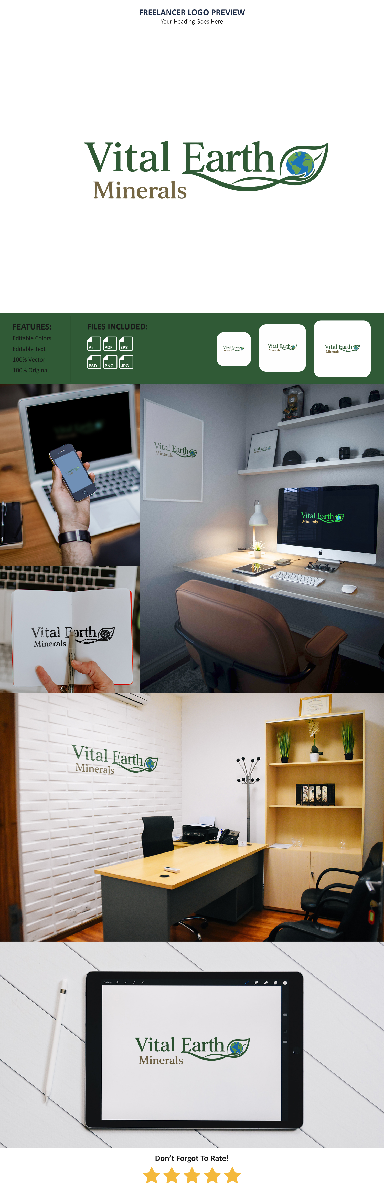 Diseño de Logo por VectorForge para Vital Earth Minerals | Diseño #36748264