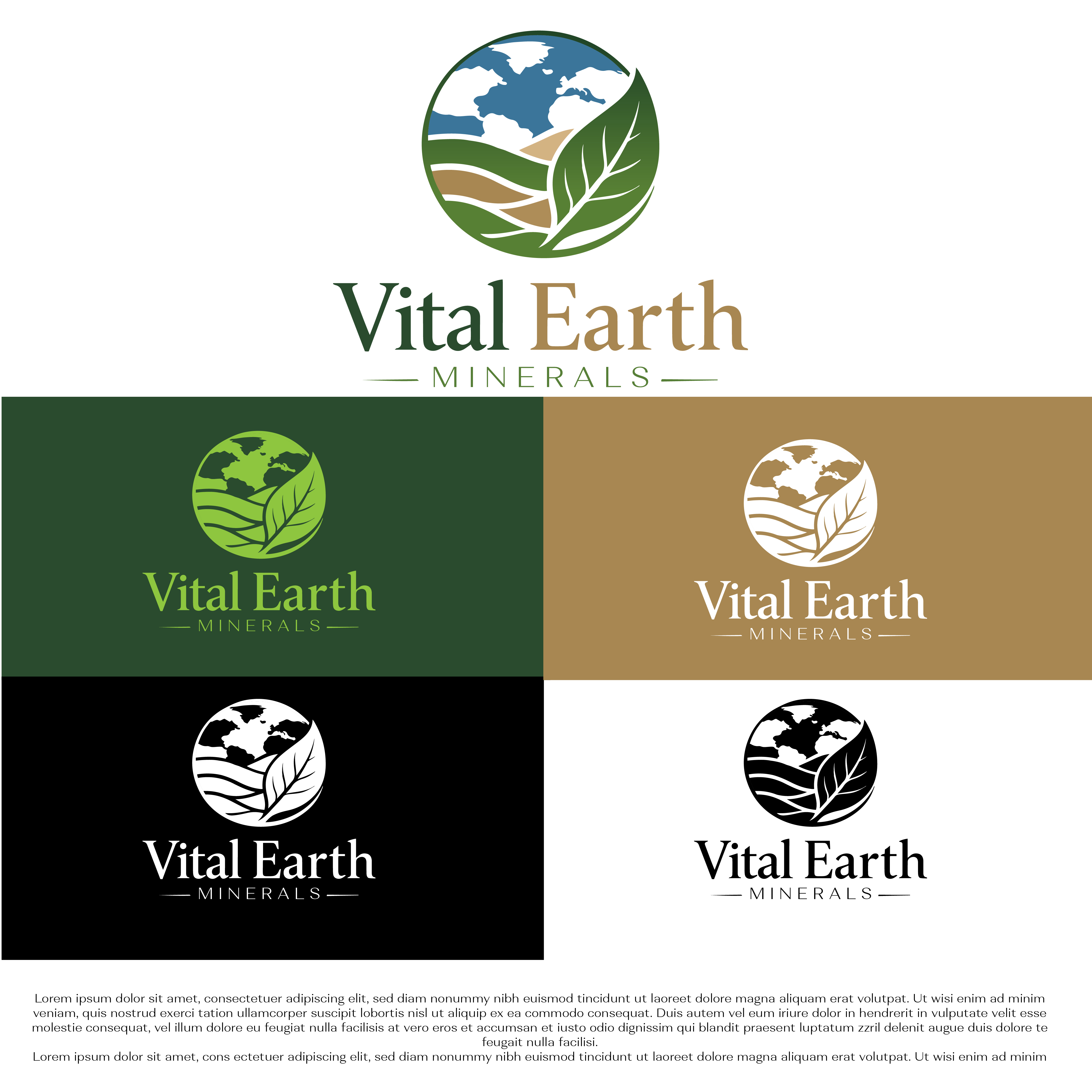Logo Design by Shariqology for Vital Earth Minerals | Design #36746204