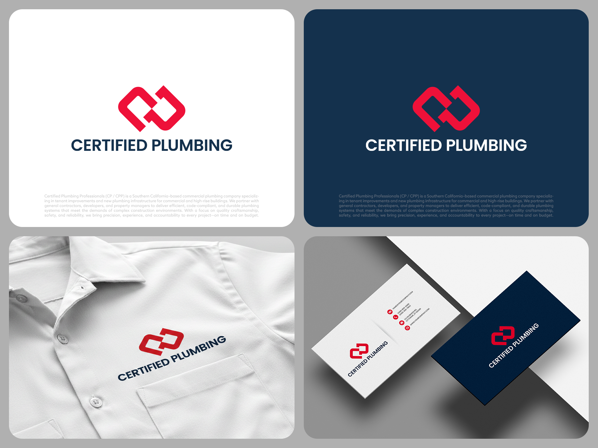 Logo Design by COLOUR CREATIVE for Certified Plumbing Professionals  | Design #36762966