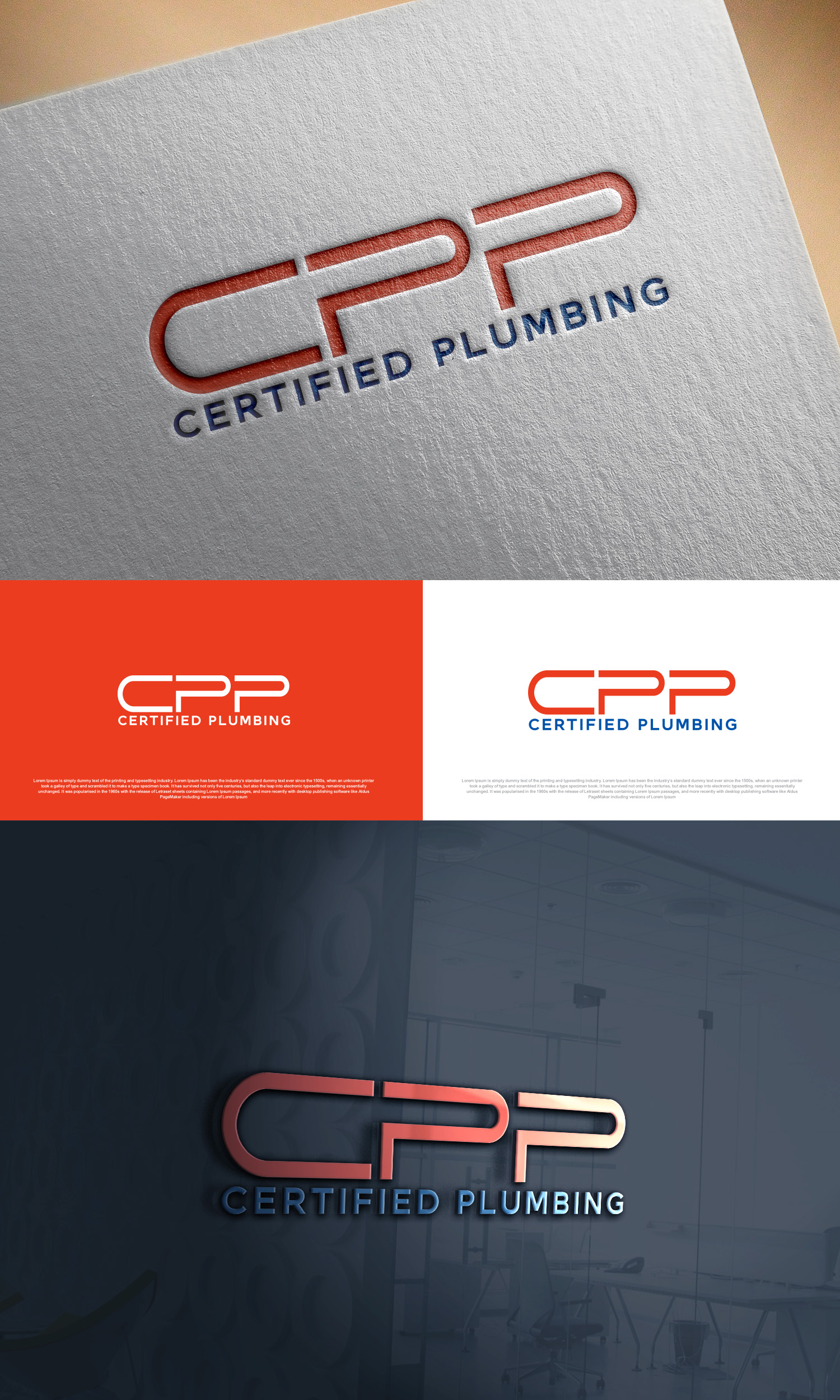 Logo Design by Ahsan Designs for Certified Plumbing Professionals  | Design #36744346