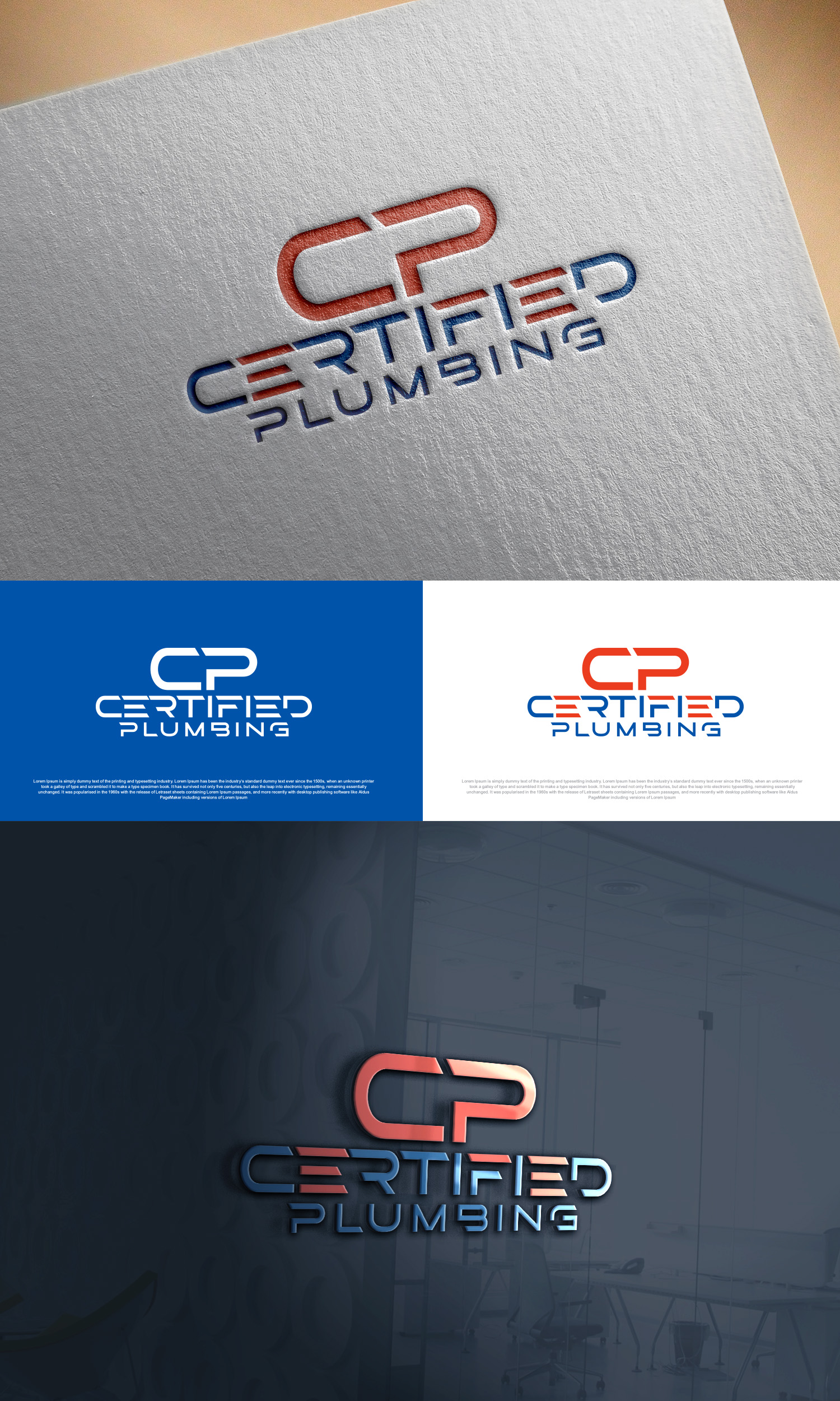 Logo Design by Ahsan Designs for Certified Plumbing Professionals  | Design #36744347