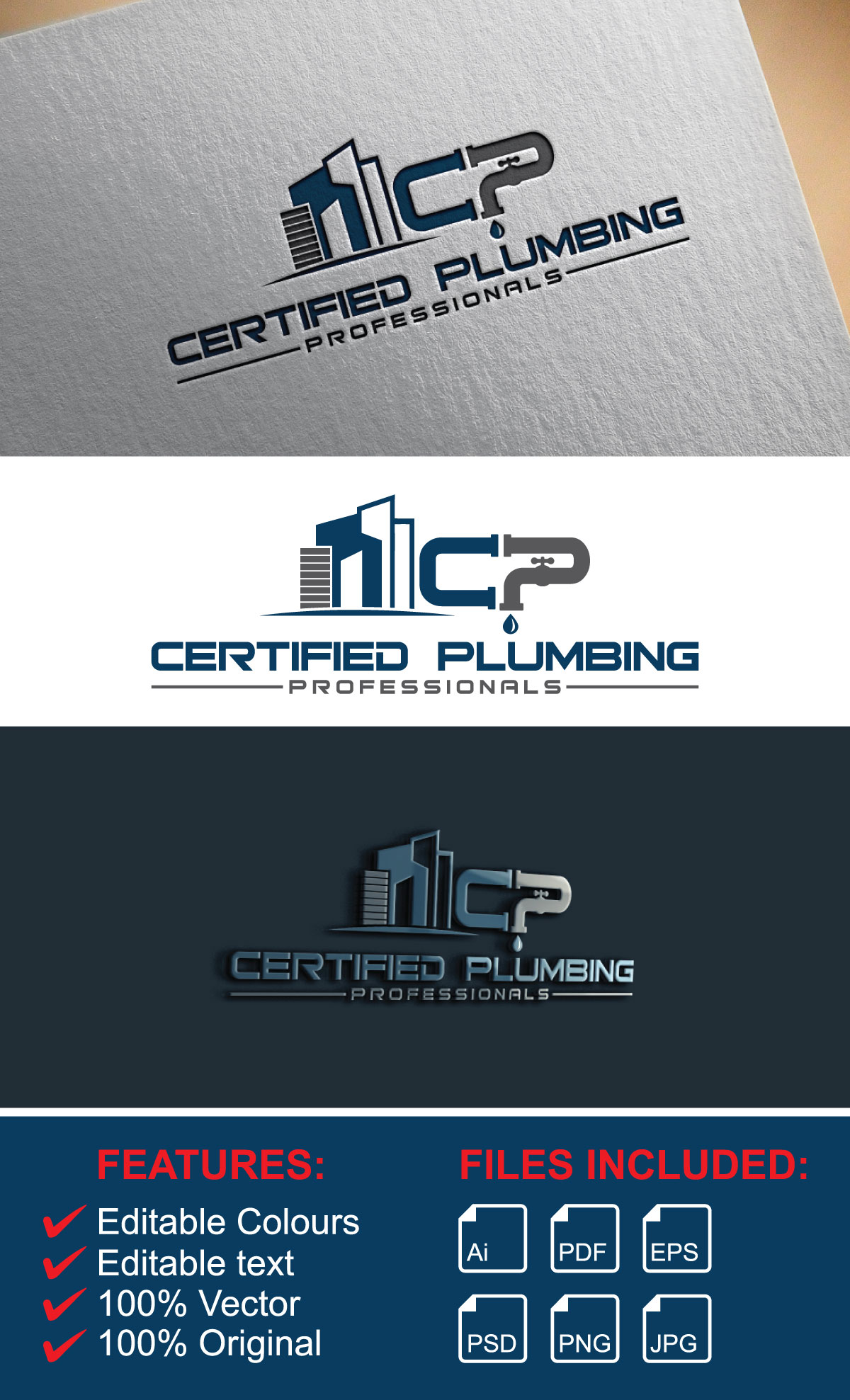 Logo-Design von ThemeBoss für Certified Plumbing Professionals  | Design #36744862