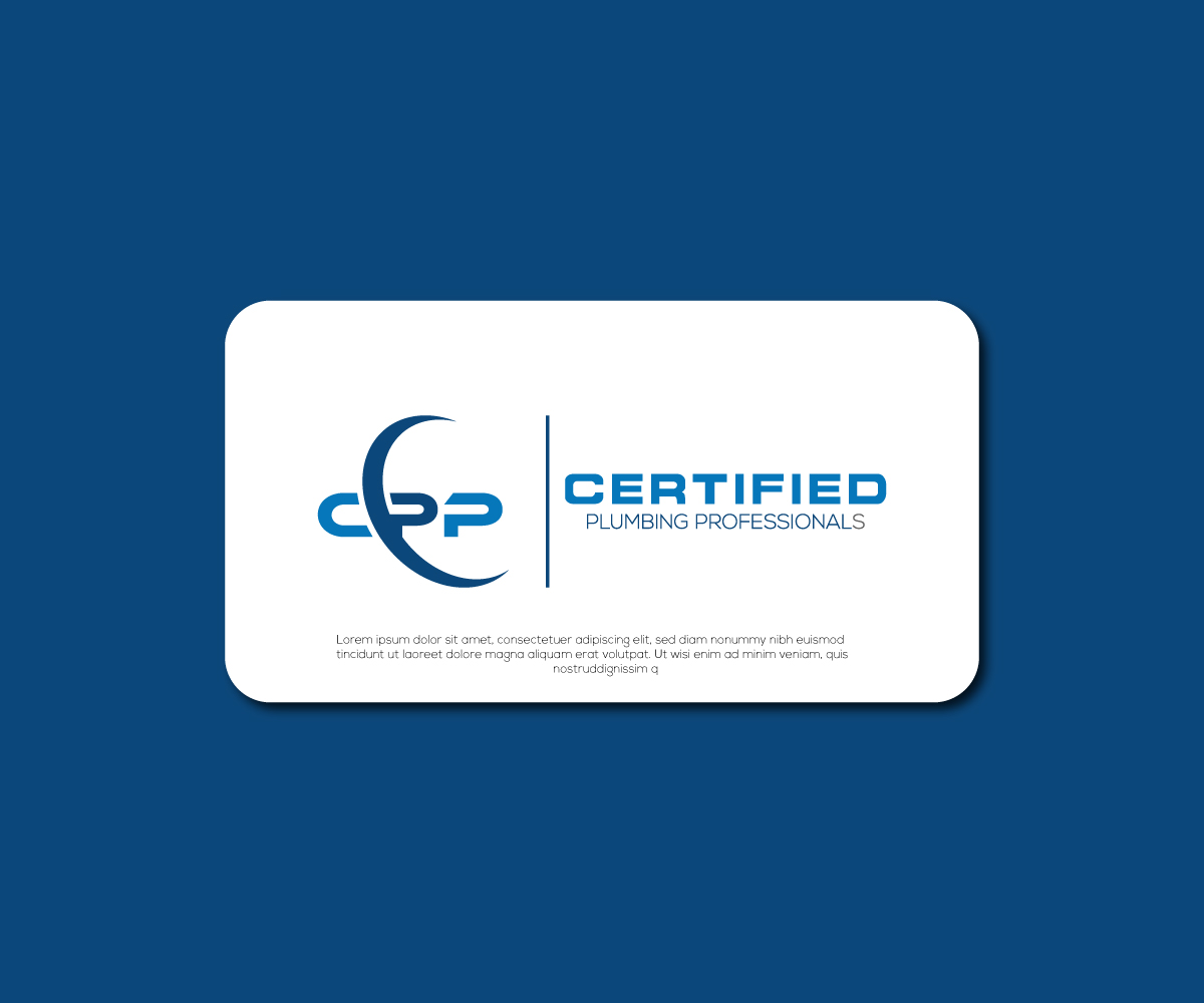 Logo-Design von Alex75 für Certified Plumbing Professionals  | Design #36770182