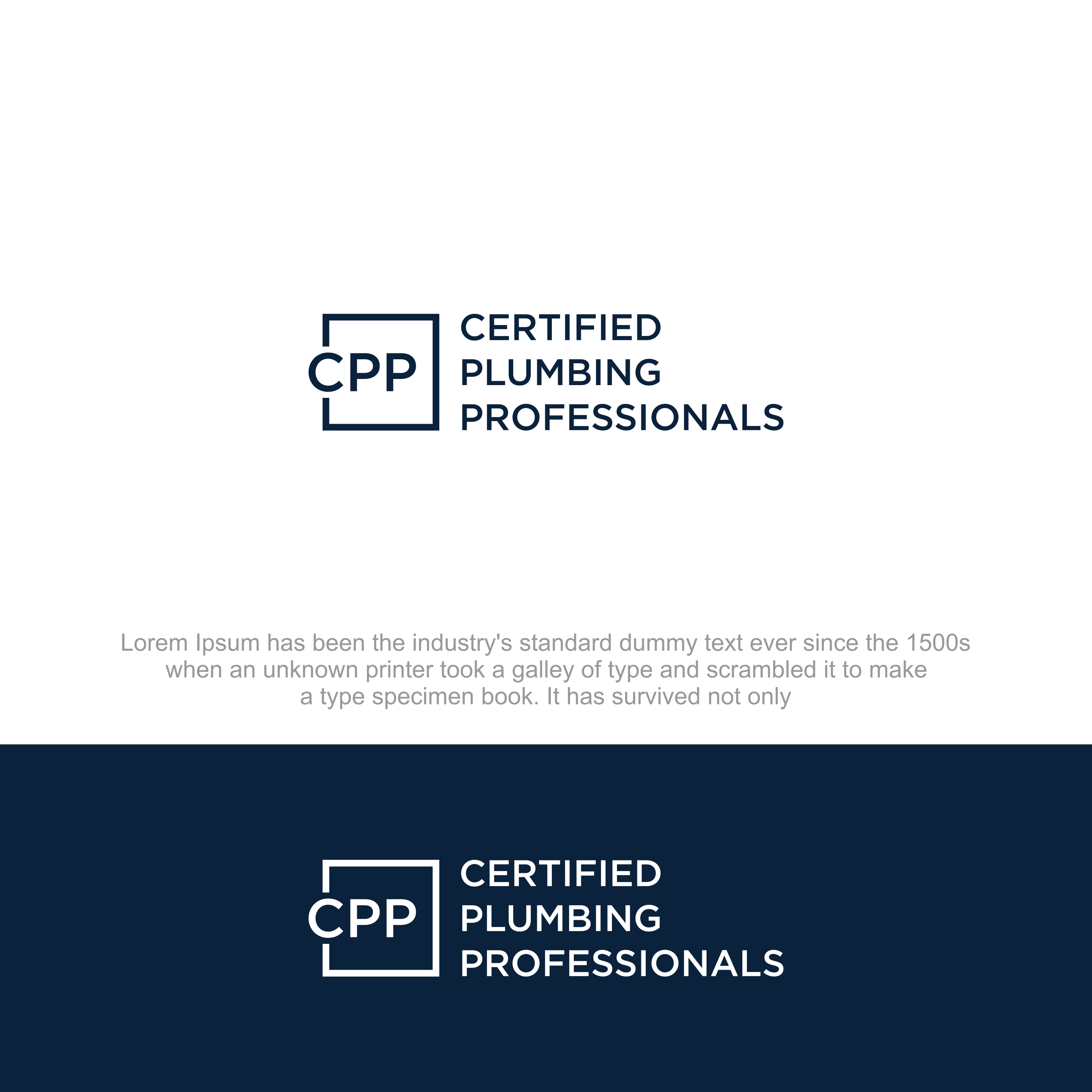 Logo-Design von Stone Black für Certified Plumbing Professionals  | Design #36745660