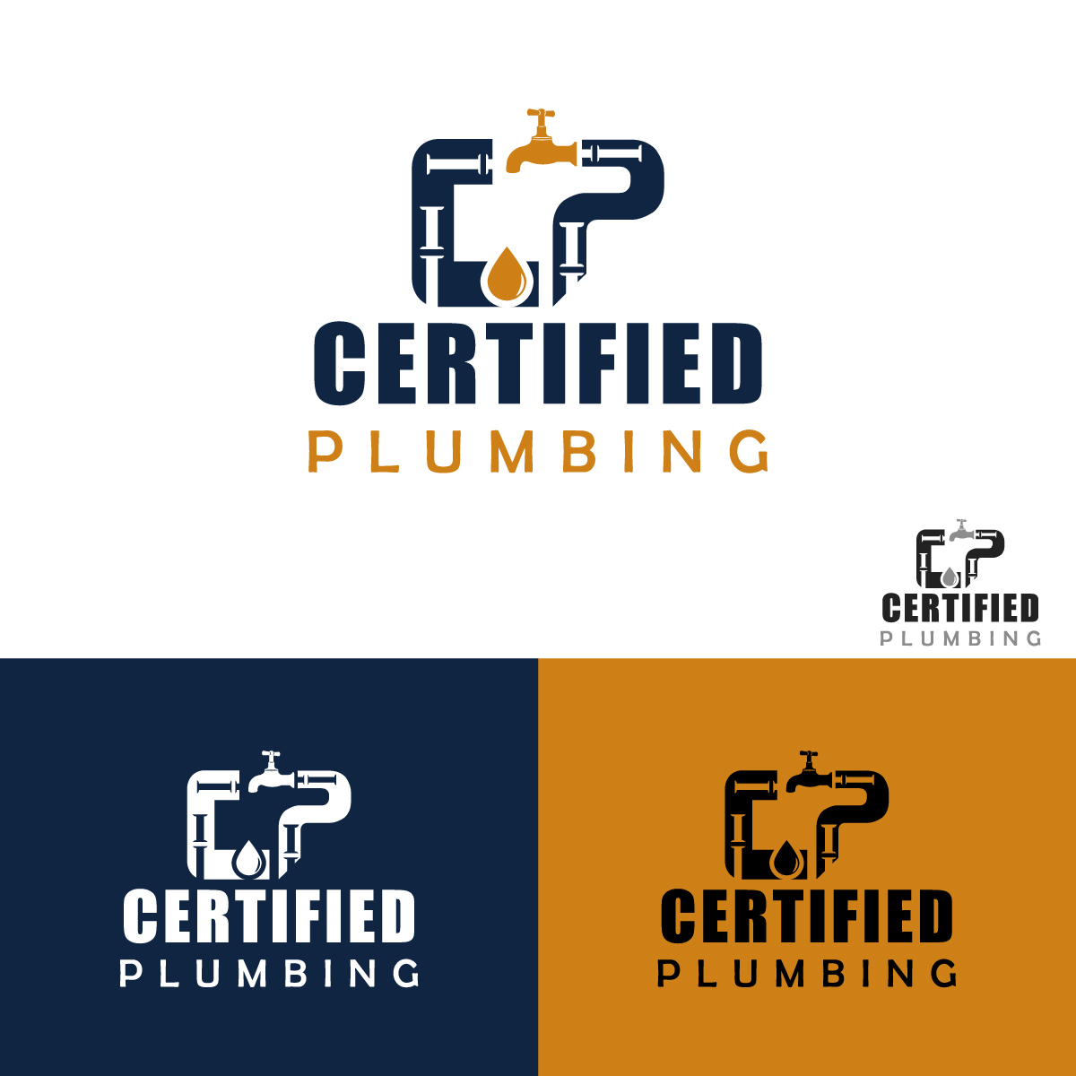 Logo-Design von punchpixel für Certified Plumbing Professionals  | Design #36750681