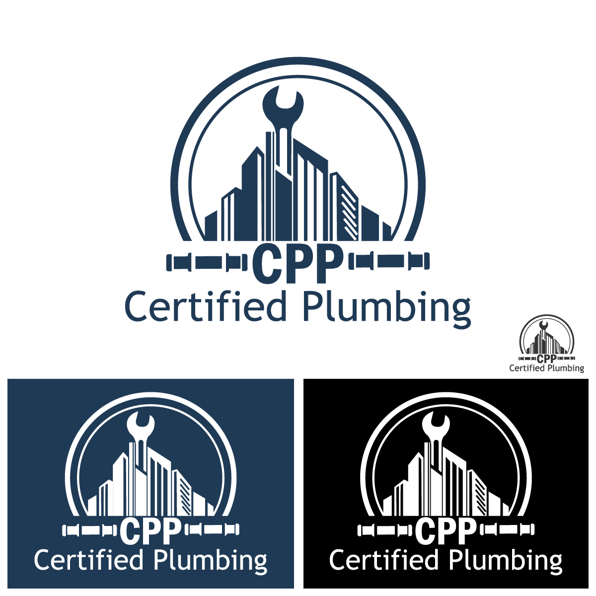 Logo-Design von punchpixel für Certified Plumbing Professionals  | Design #36750688